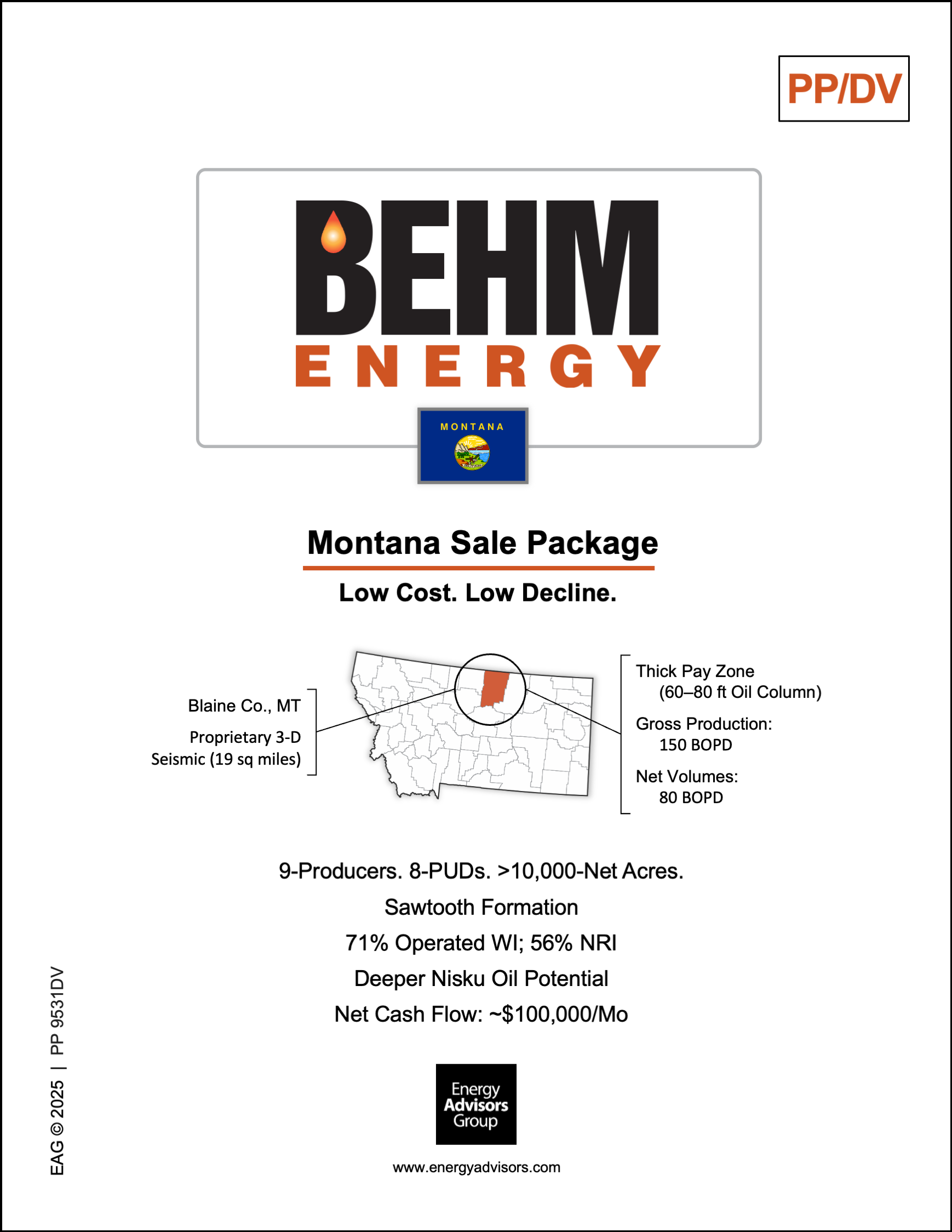 MONTANA OPPORTUNITY - Energy Advisors Group MONTANA OPPORTUNITY